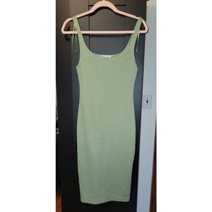 OLIVE GREEN TANK DRESS